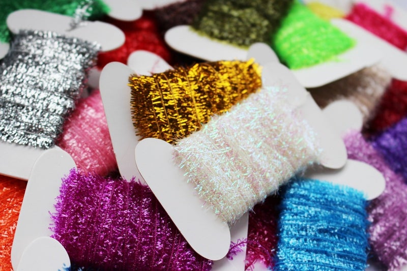 Tigofly 24 Cards 10m/Card Fly Fishing Tinsel Chenille Crystal Flash Line Nymph Streamers Lure Making Fly Tying Materials - Image 3